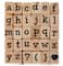 6 Pack: Large Lowercase Alphabet Wood Stamps by Recollections&#x2122;
